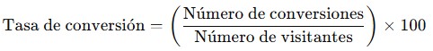 formula calcular conversiones