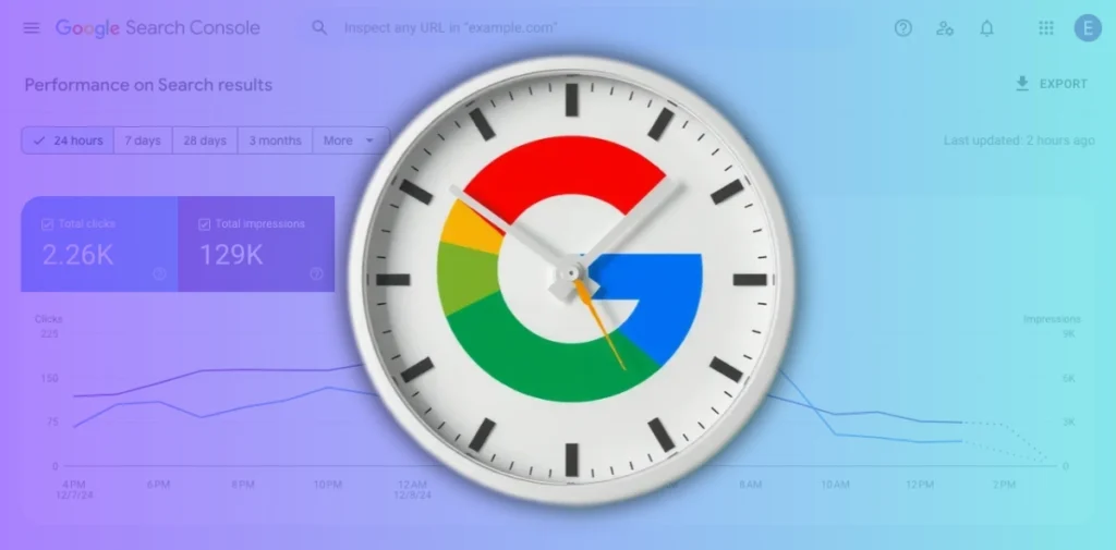 vista 24 horas google search console